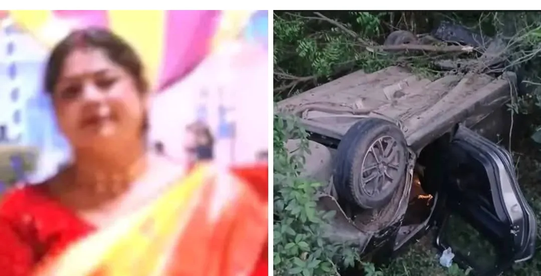 हमीरपुर के यात्रियों की कार पलटी, महिला की मौत, चार गंभीर घायल